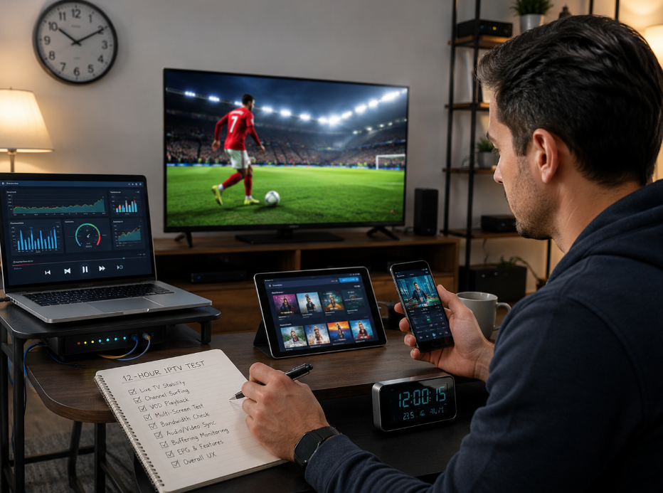 IPTV 12 Stunden testen: Was Sie vor dem Abo prüfen sollten